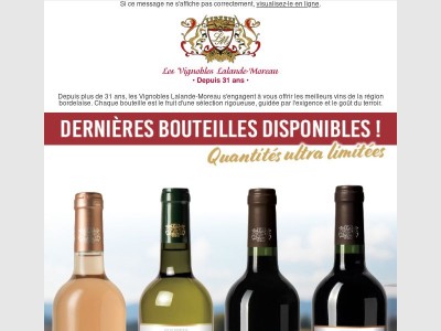 Dernières bouteilles disponibles