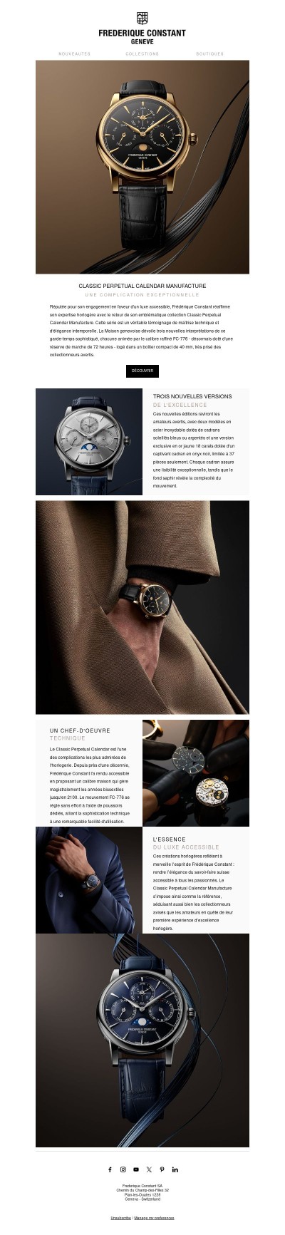 Découvrez l'élégance intemporelle du Classic Perpetual Calendar ✨