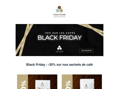 Black Friday : profitez de -30% sur nos sachets, en boutique ou en ligne