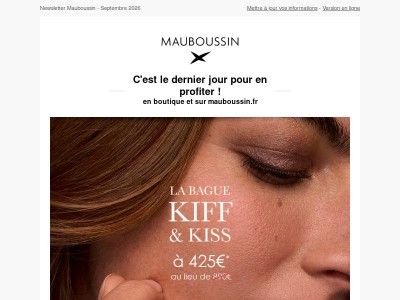 {{ lastname }} La bague Kiff and Kiss à 425€* !