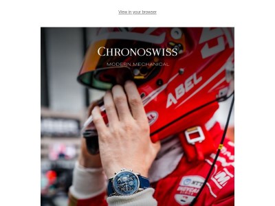 Chronoswiss Hits Top Speed with New Racing Partnership