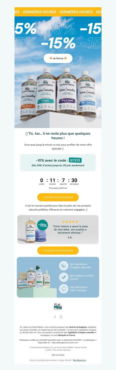 Ce soir à minuit, il sera trop tard…