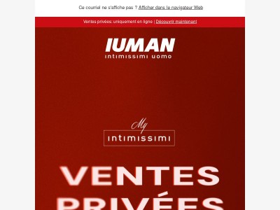VENTES PRIVÉES : Toute la sélection à -50%