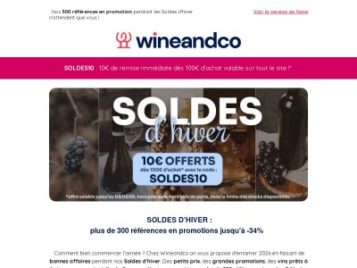 3️⃣ 2️⃣ 1️⃣ TOP DEPART POUR LES SOLDES ! Jusqu'à -34% sur plus de 300 références ☃️