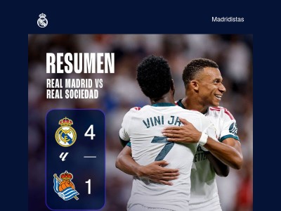 4-1: El Madrid golea con un ‘hat-trick’ de Mbappé