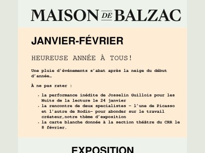 Nouvelle exposition à la Maison de Balzac : Les Voies ardentes de la création