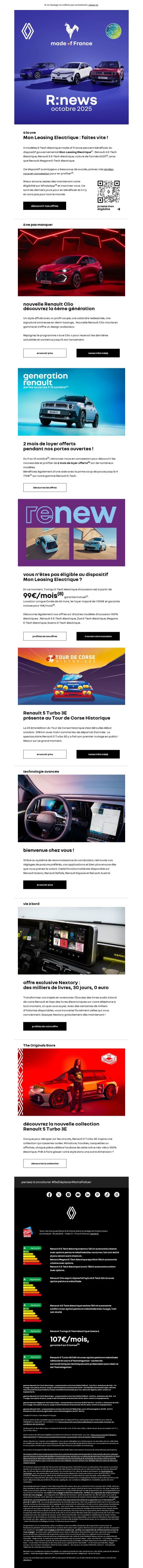 R:news | Clio se réinvente et le Leasing Electrique est là !