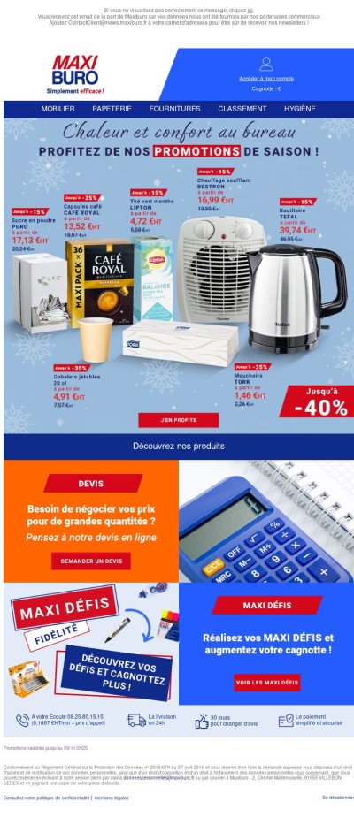 💥Promos spéciales hiver : ne laissez pas le froid vous surprendre !
