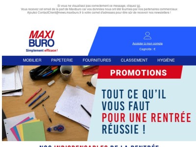 💥 Des promotions pour une rentrée bien équipée !