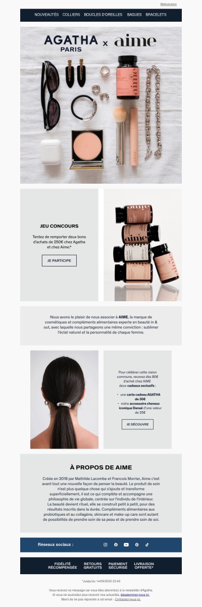 AGATHA x AIME : Le jeu concours que vous attendiez !