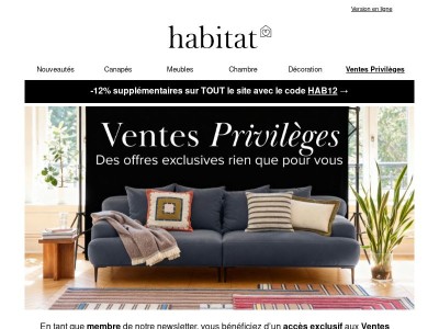 Votre accès exclusif aux Ventes Privilèges !