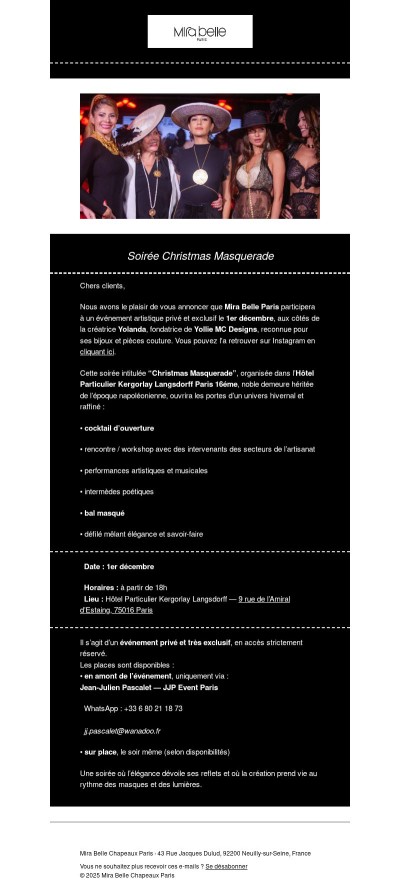 Evènement exclusif et Fashion Show