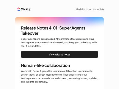 Release Notes 4.01: Meet Super Agents