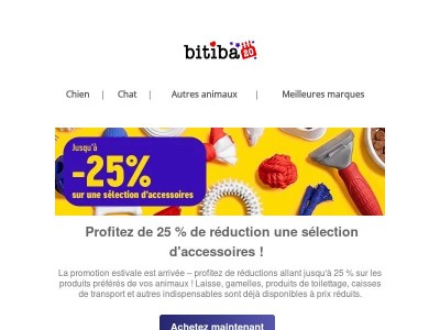  🌞Soldes d'été : jusqu'à 25 % de réduction sur une sélection d'accessoires