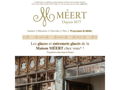 🍦 Les glaces et entremets glacés MÉERT chez vous !