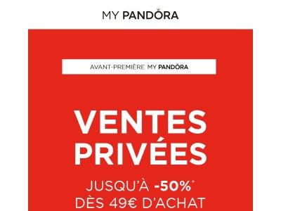 Jusqu’à -50% sur nos ventes privées ❣️
