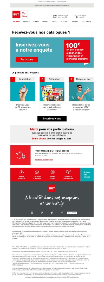 Tentez de GAGNER 100€ en bon d'achat 🤩