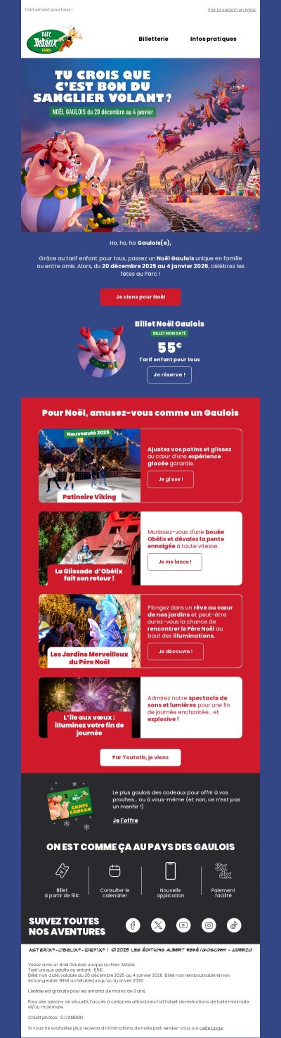 Noël Gaulois au Parc, c'est sensationnel🎄