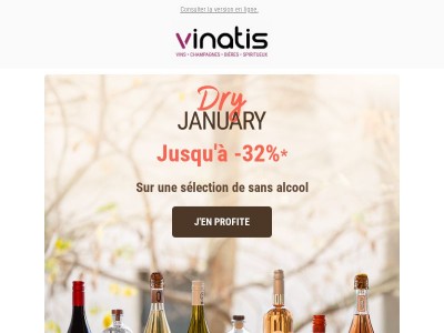 🥗 DRY JANUARY 🧋 Jusqu'à -32% sur cette sélection sans alcool !