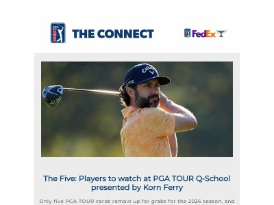 TOUR cards on the line at Q-School; PGA TOUR, LPGA team up in Florida