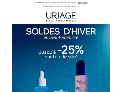 📩 SOLDES D'HIVER : votre accès exclusif avant tout le monde !