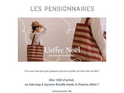 L'offre de Noël se termine bientôt 🎁