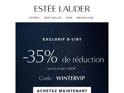 Illuminez votre éclat hivernal ⭐​ avec -35%
