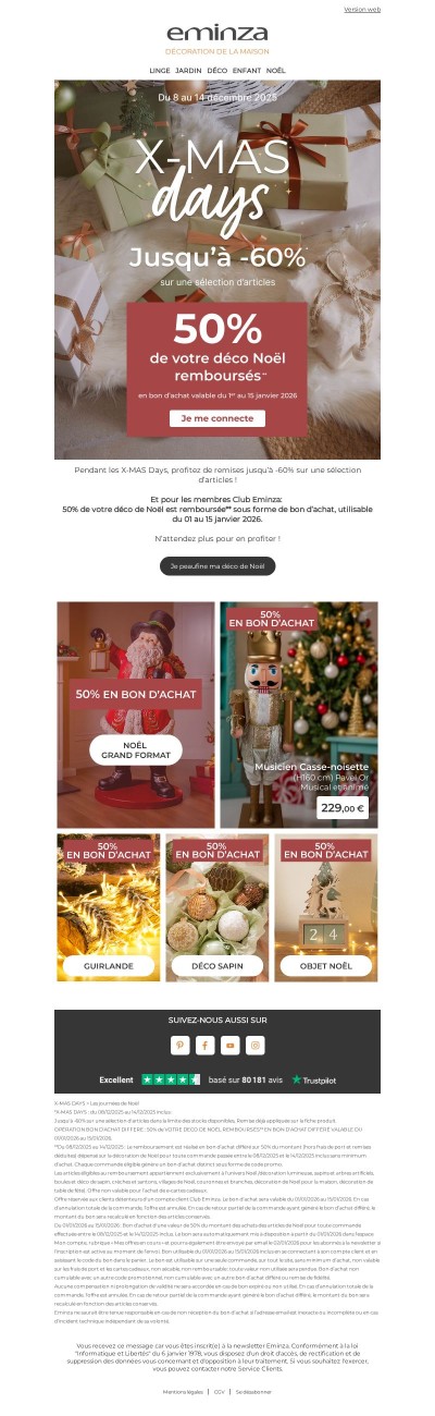 🎁{{ lastname }}, c'est Noël avant l'heure avec le Club Eminza