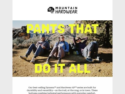 Tough pants for even tougher legs.