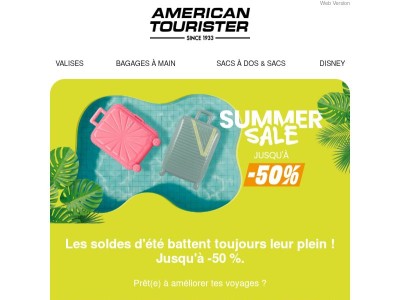 Les Soldes d'été t'attendent toujours ! Jusqu'à -50%