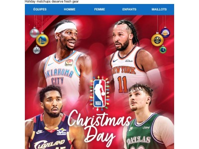 The Christmas Day action begins today