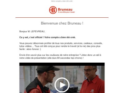 Bienvenue parmi nous M. LEFEVREAU !