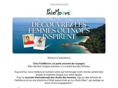 Aujourd’hui, on met les femmes à l’honneur💚