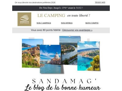 Nos destinations coups de ❤️ de 2026