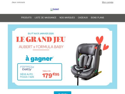 🎁 Gagnez un siège auto 
