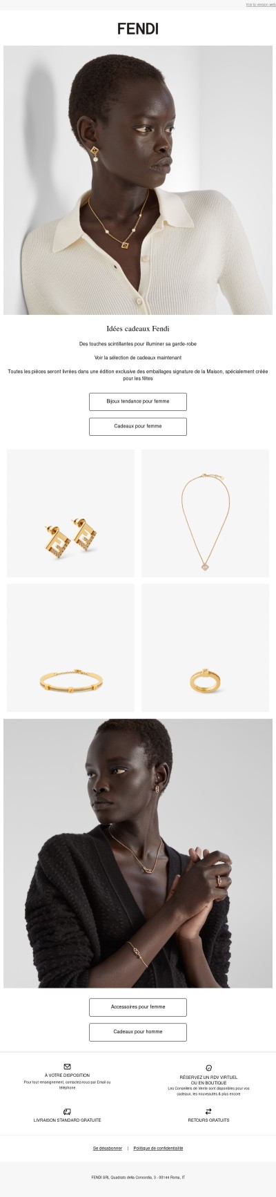 La sélection de cadeaux : bijoux tendance