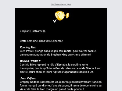 Votre semaine du 19 novembre au cinéma...