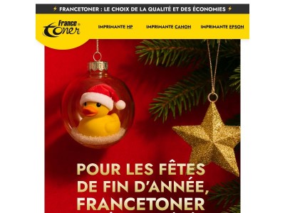 La magie des fêtes s'imprime avec FranceToner 🎊
