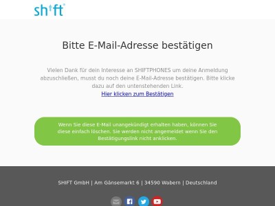 Newsletter Anmeldung