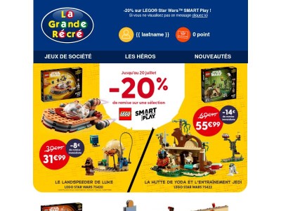 -20% sur LEGO® Star Wars™ SMART Play ! ✨