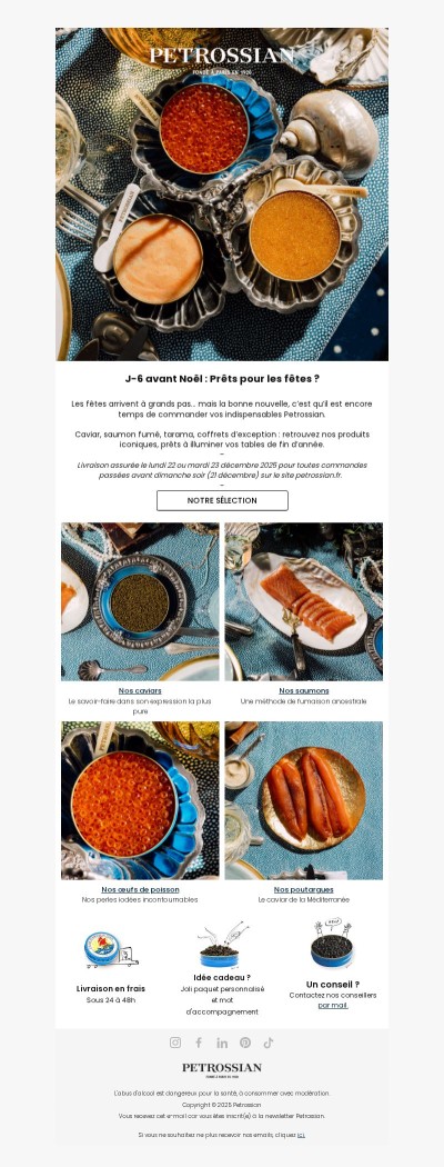 ⌛ J-6 avant Noël : Dernières chances pour commander 🎄