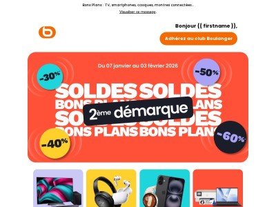 🚨 Nouvelle démarque : jusqu'à -60% sur le multimédia !