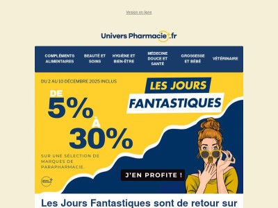 {{ firstname }}, les Jours Fantastiques sont de retour du 2 au 10 Décembre ! 🤩