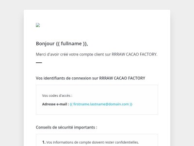 [RRRAW CACAO FACTORY] Bienvenue !