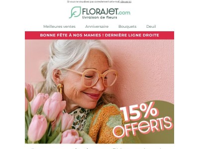 Dernières heures pour gâter Mamie : livraison aujourd’hui !