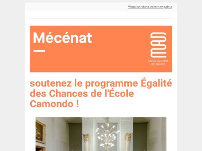Soutenez le programme Égalité des Chances de l'École Camondo !