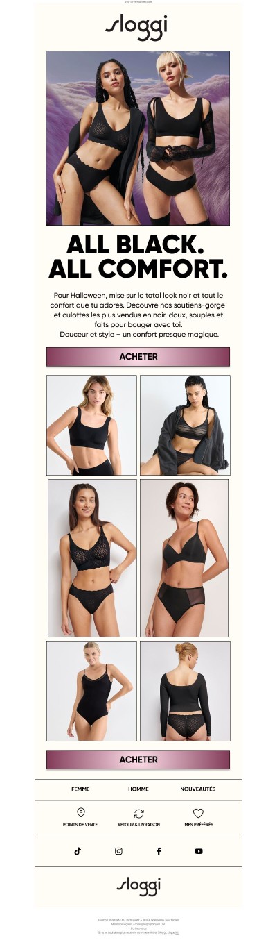 🖤 Tout le confort en noir pour la saison d’Halloween 🎃
