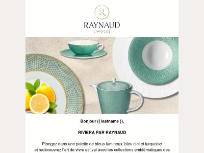 Riviera par Raynaud : la lumière d’été en porcelaine