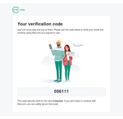 Your verification code is 056111