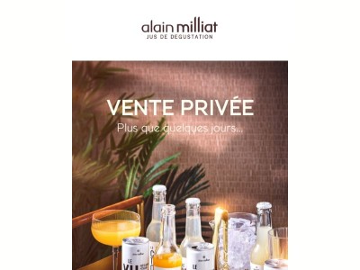 Notre vente privée d’été – Plus que quelques jours